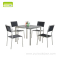 Double Layer Foam Chair Dining Set Villa Furniture